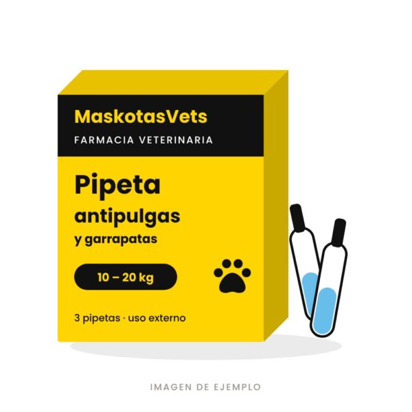 Pipeta antipulgas y garrapatas para perros (imagen de ejemplo)